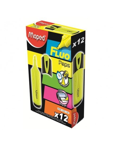 Maped Fosforlu Kalem Fluo Pep'S Mono Sarı