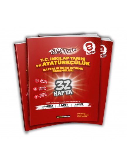Maraton Yayınları 8. Sınıf İnkılap Tarihi Sil Süpür Bitirme Denemeleri
