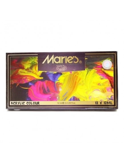 Maries 12 Renk 12Ml Akrilik Boya 812B Mrmr0017