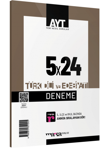 Marka Yayınları Ayt Türk Dili Ve Edebiyatı 5X24 Deneme