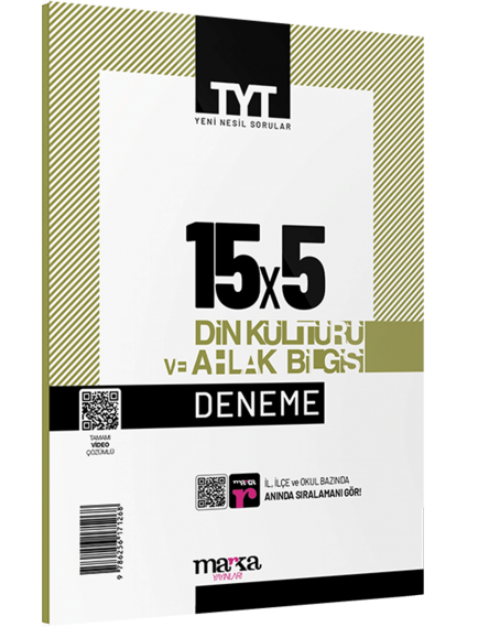 Marka Yayınları Tyt Din Kültürü Ve Ahlak Bilgisi 15X5 Deneme