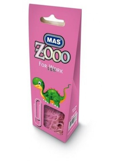 Mas Zoo Karton Paket Plastik Kaplı Atas Pembe No:3