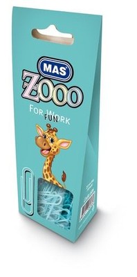 Mas Zoo Karton Paket Plastik Kaplı Atas Turkuaz No:3
