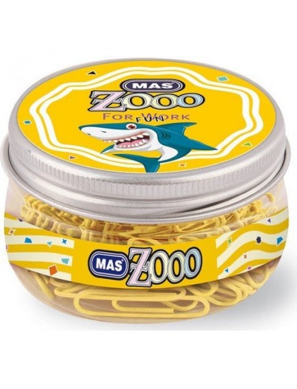 Mas Zoo Seffaf Yuvarlak Kutuda Plastik Kaplı Atas Sarı No:3