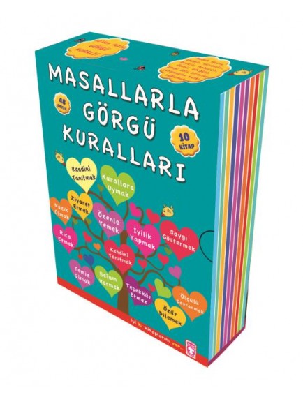Masallarla Görgü Kuralları (10 Kitap) - Münire Şafak - Timaş Yayınları