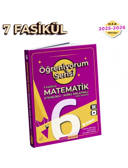 Matsev Yayınları 6. Sınıf Matematik Öğreniyorum Konu Anlatımlı Soru Bankası 
