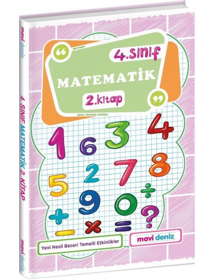 Mavi Deniz Yayınları 4. Sınıf Matematik 2. Kitap Yeni Nesil Beceri Temelli Etkinlikler