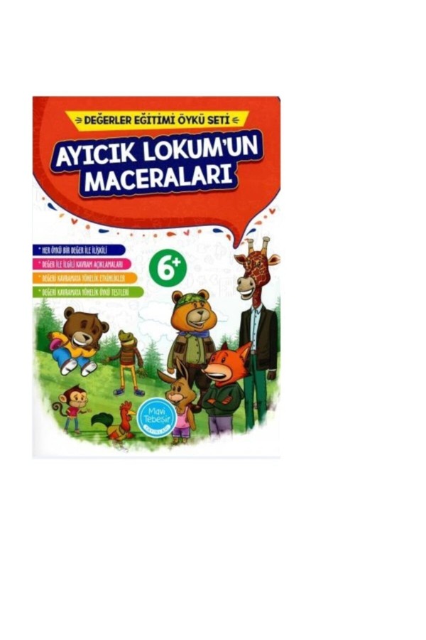 Ayıcık Lokum'un Maceraları Öykü Seti (10 Kitap) - Nazlı Erol - Mavi Tebeşir Yayınları