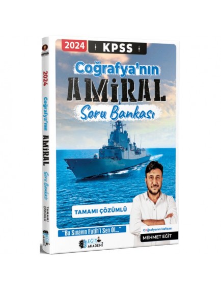 Mehmet Eğit Yayınları Kpss Coğrafyanın Amiral Soru Bankası Çözümlü 