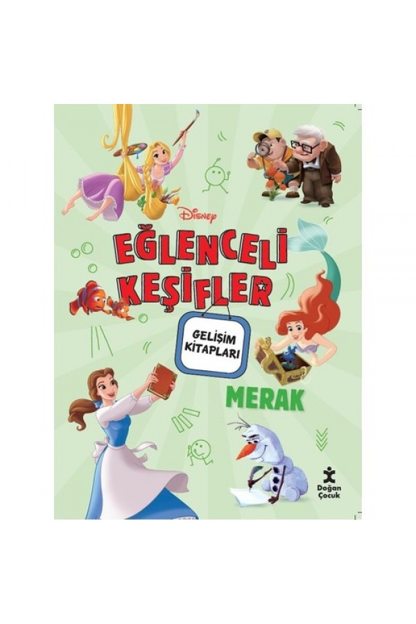 Merak Gelişim Kitabı Boyama Kitapları / Disney Eğlenceli Keşifler - Kolektif - Doğan Çocuk Yayınları