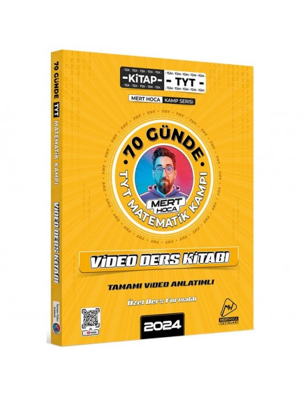 Mert Hoca Yayınları Tyt 70 Günde Matematik Kampı Video Ders Kitabı 
