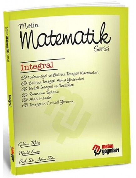 Metin Yayınları Matematik Serisi İntegral