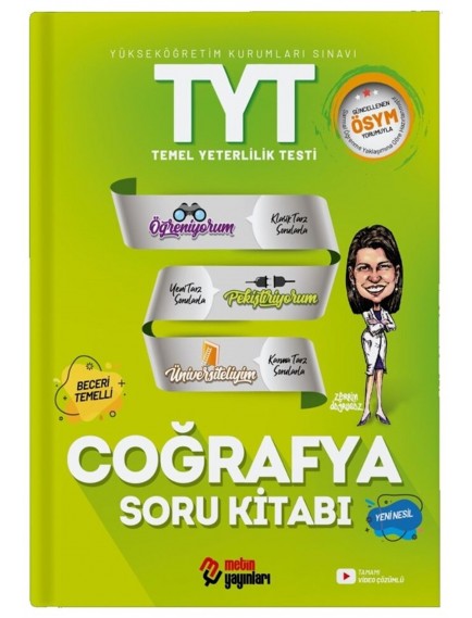 Metin Yayınları Tyt Coğrafya Soru Bankası