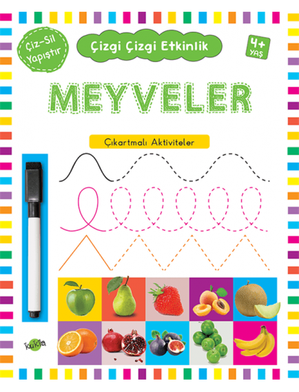 Meyveler / Çıkartmalı Aktiviteler 4+ Yaş - Kolektif - Kukla Yayınları