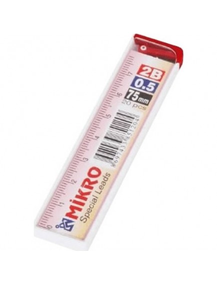 Mikro 2B 0.5 75Mm 20'Li Cetvelli Kalem Ucu