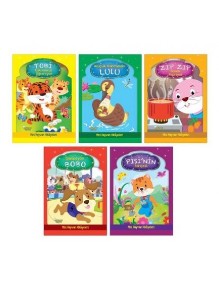 Mini Hayvan Hikayeleri (5 Kitap) - Kolektif - Yumurcak Yayınları