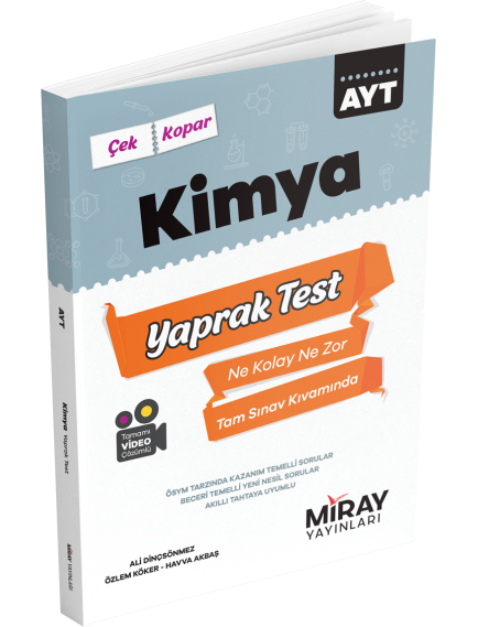 Miray Yayınları Ayt Kimya Üniversiteye Hazırlık Yaprak Testler