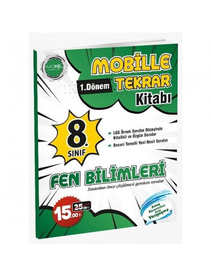 Mobil Yayınları 8. Sınıf Fen Bilimleri Tekrar 1. Dönem