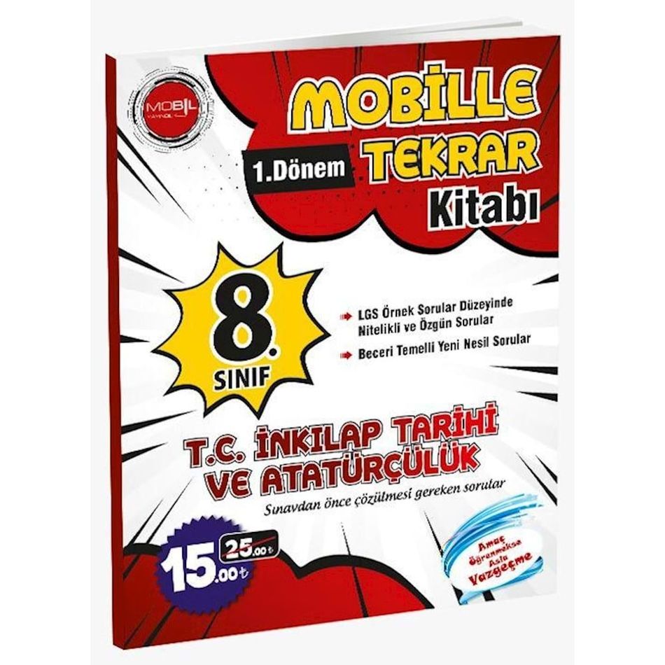 Mobil Yayınları 8. Sınıf İnkilap Tarihi Ve Atatürkçülük Tekrar 1. Dönem