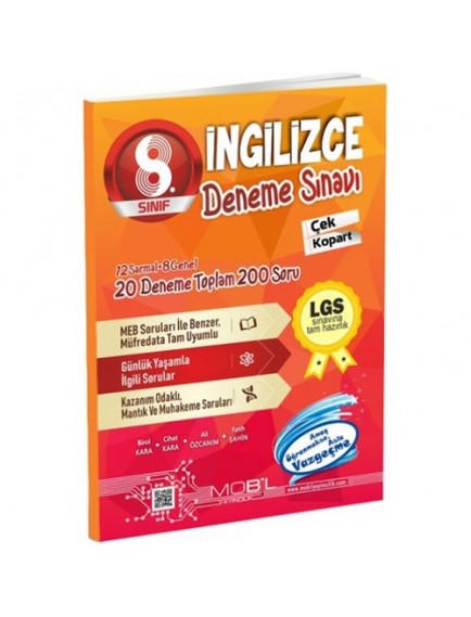 Mobil Yayınları 8. Sınıf Lgs İngilizce 20 Deneme