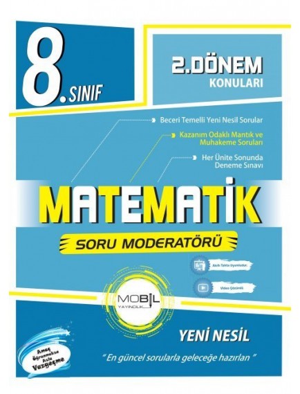 Mobil Yayınları 8. Sınıf Matematik 2. Dönem Soru Moderatörü