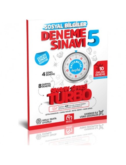 Model Yayınları 5. Sınıf Sosyal Bilgiler Sınavın Şifresi Turbo Genel Deneme Sınavı