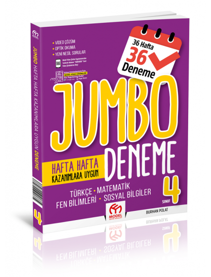 Model Yayınları 4. Sınıf Tüm Dersler Jumbo Deneme
