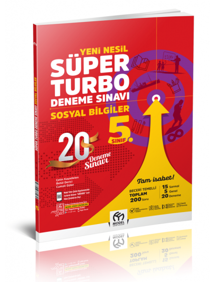 Model Yayınları 5. Sınıf Sosyal Bilgiler Süper Turbo Deneme