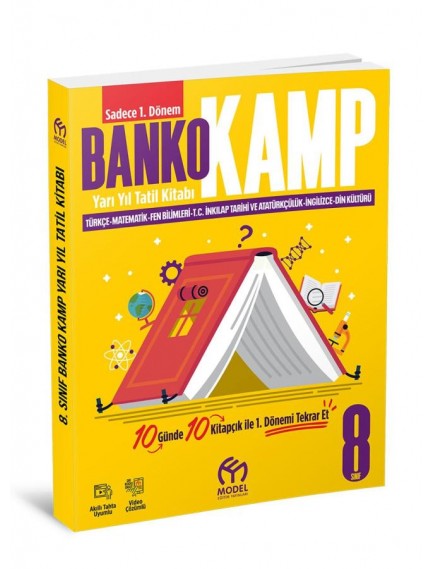 Model Yayınları 8. Sınıf Banko Kamp Yarıyıl Tatil Kitabı