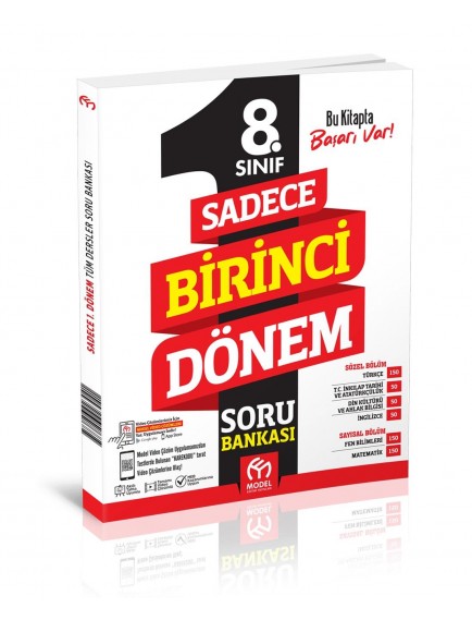 Model Yayınları 8. Sınıf Sadece 1.Dönem Tümdersler Soru Bankası