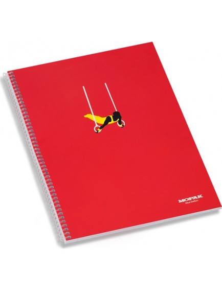 Mopak 72 Yaprak A4 Spiralli Karton Kapak Kareli Defter