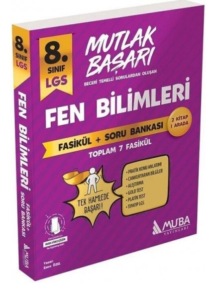 MUBA YAYINLARI 8.SINIF FEN BİLİMLERİ FASİKÜL + SORU BANKASI (25)