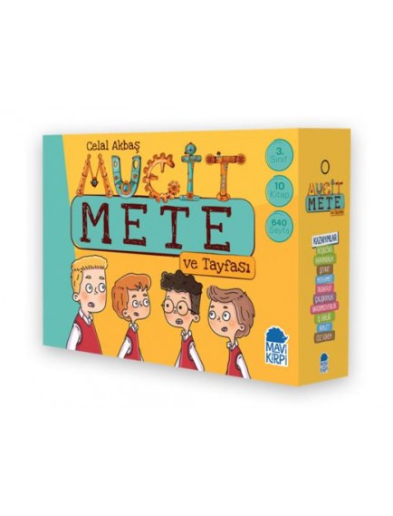 Mucit Mete ve Tafyası (10 Kitap) - Celal Akbaş - Mavi Kirpi Yayınları