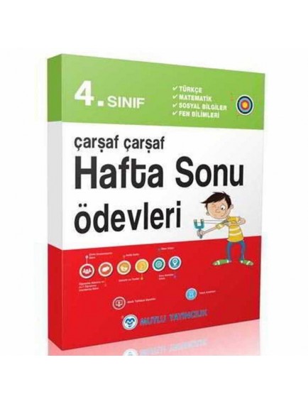 Mutlu Yayınları 4. Sınıf Çarşaf Hafta Sonu Ödevleri Yeni Nesil