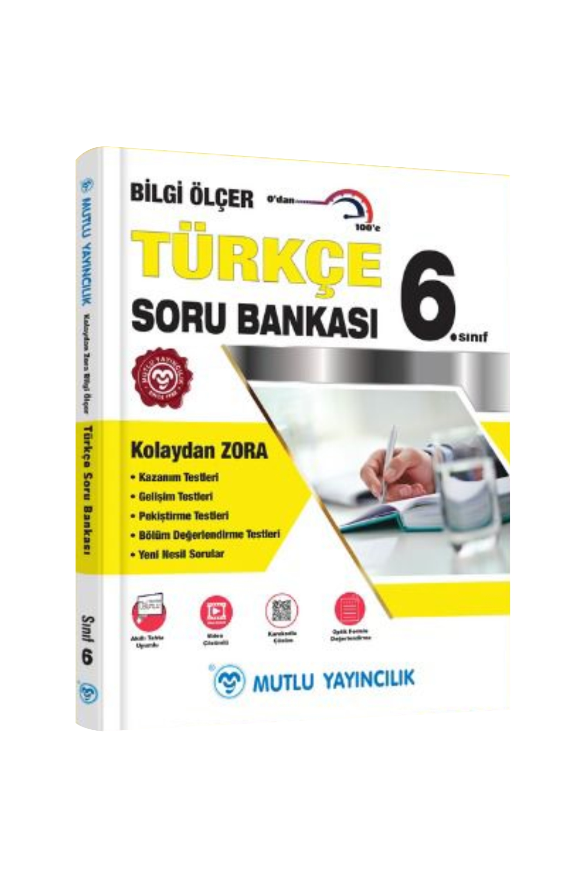 Mutlu Yayınları 6. Sınıf Türkçe Bilgi Ölçer Soru Bankası