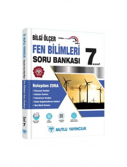 Mutlu Yayınları 7. Sınıf Fen Bilimleri Bilgi Ölçer Soru Bankası