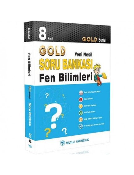 Mutlu Yayınları 8. Sınıf Fen Bilimleri Gold Yeni Nesil Soru Bankası