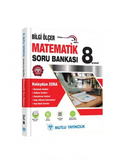 Mutlu Yayınları 8. Sınıf Matematik Bilgi Ölçer Soru Bankası