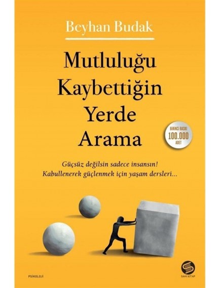 Mutluluğu Kaybettiğin Yerde Arama - Beyhan Budak - Sahi Kitap Yayınları