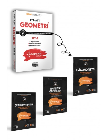Navigasyon Yayınları Tyt-Ayt Geometri Seti-2 Video Konu Anlatımlı Soru Fasikül Seti(26)