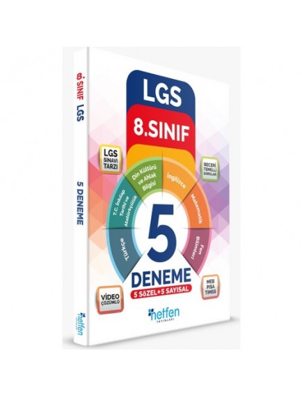 Netfen Yayınları 8. Sınıf Lgs 5 Sözel 5 Sayısal Denemeleri 
