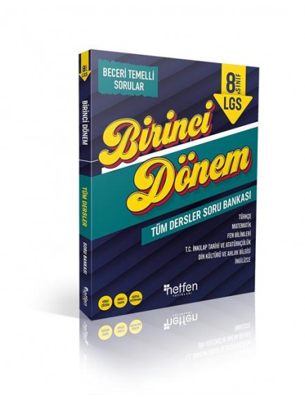 Netfen Yayınları 8.Sınıf 1.Dönem Soru Bankası