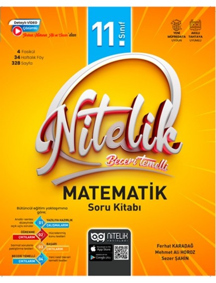 Nitelik Yayınları 11.Sınıf Matematik Beceri Temelli Soru Kitabı(27)