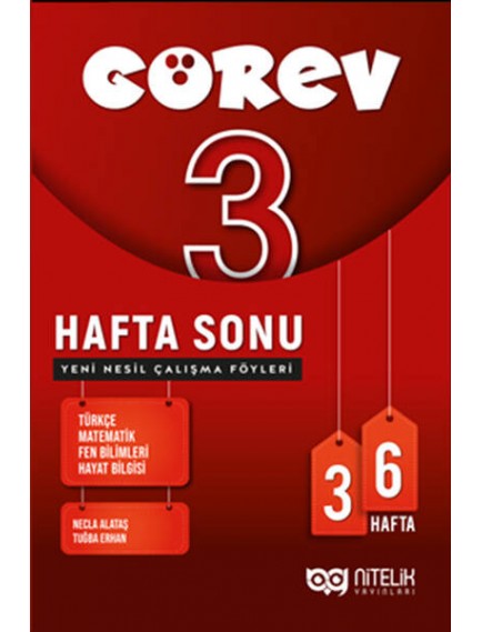 Nitelik Yayınları 3. Sınıf Görev Hafta Sonu Çalışma Föyü Yeni Nesil 