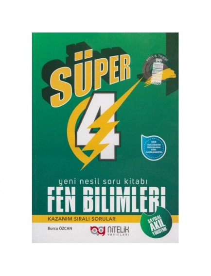 Nitelik Yayınları 4. Sınıf Fen Bilimleri Soru Bankası