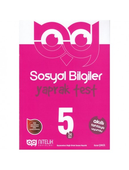 Nitelik Yayınları 5. Sınıf Sosyal Bilgiler Yaprak Test