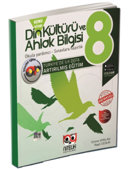 Nitelik Yayınları 8. Sınıf Din Kültürü ve Ahlak Bilgisi Artırılmış Konu Anlatım