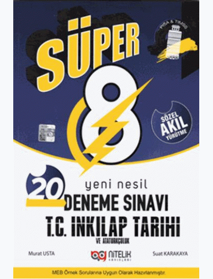 Nitelik Yayınları 8. Sınıf Lgs T.C İnkılap Tarihi Ve Atatürkçülük Süper 20'Li Deneme