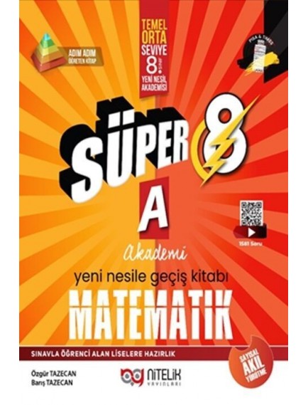 Nitelik Yayınları 8.Sınıf Matematik (A) Yeni Nesil Süper Kitabı(27)