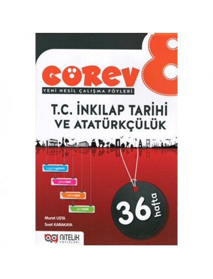Nitelik Yayınları 8. Sınıf T.C İnkılap Tarihi ve Atatürkçülük Görev
